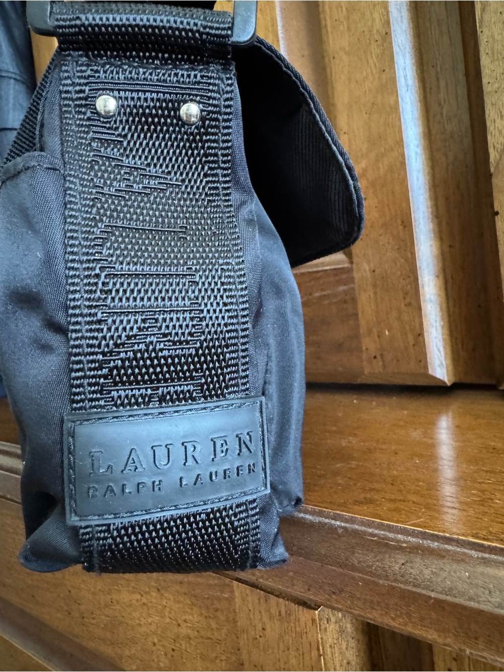 LAUREN Ralph Lauren Black Nylon Shoulder/ Hand Bag - Picture 5 of 10